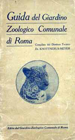 foto della guida del giardino zoologico del 1925