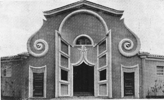 foto dell'ingresso principale del rettilario nel 1935